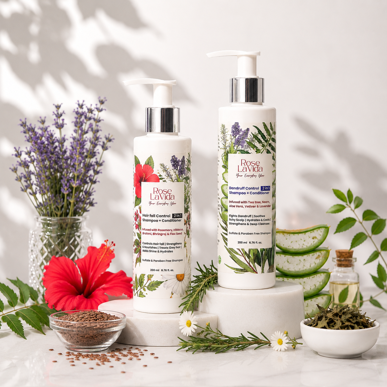 Nature’s 2-in-1 Haircare Combo | For All Hair Types | All Age Groups, 200 ml each