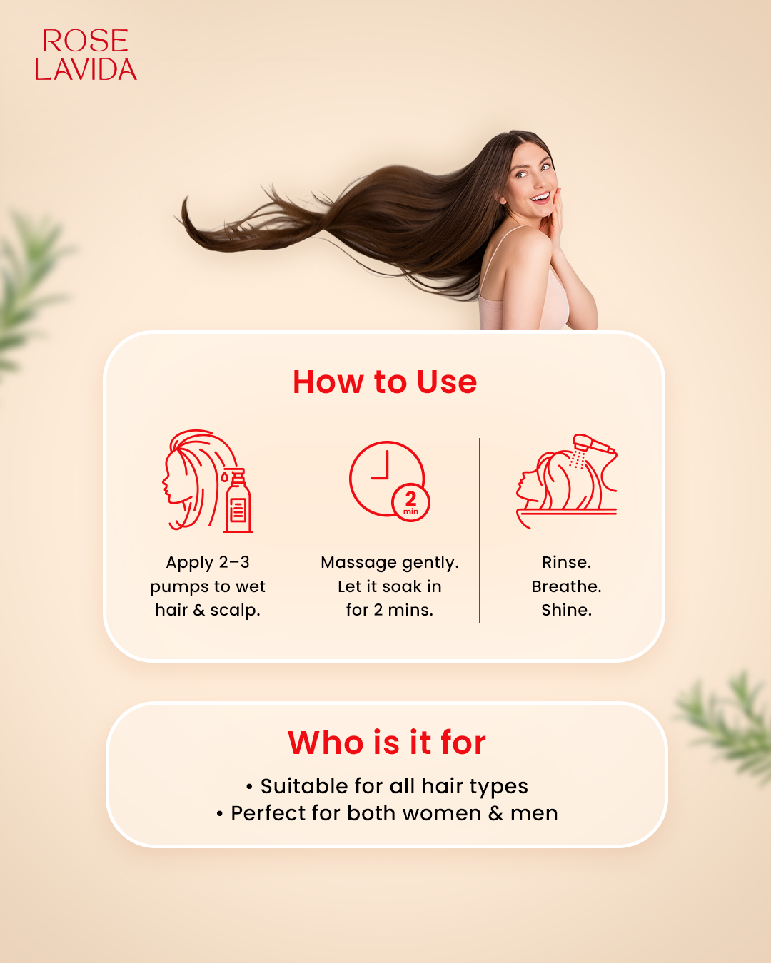 Nature’s 2-in-1 Haircare Combo | For All Hair Types | All Age Groups, 200 ml each