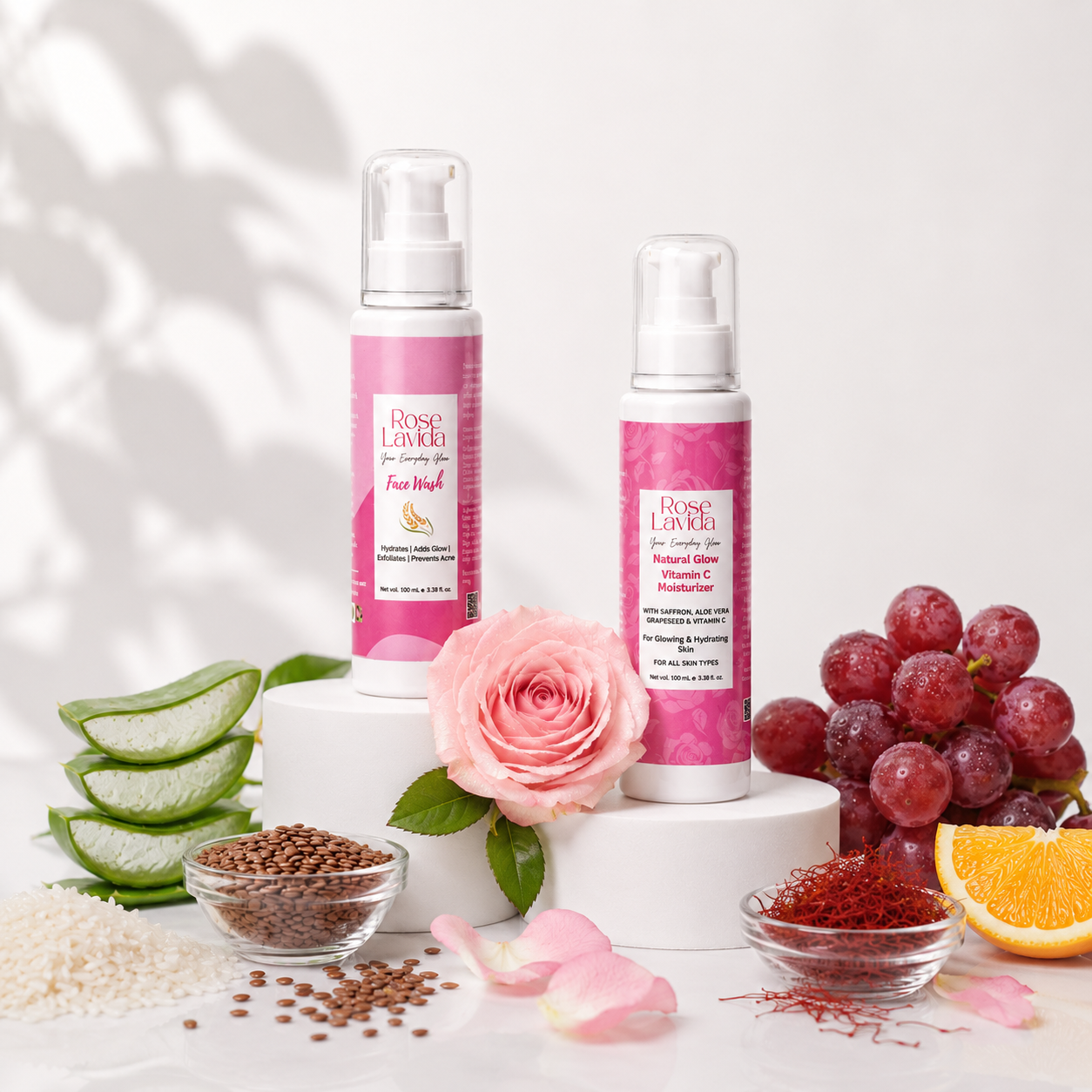 Nature's Glow Skincare Combo, 100 ml each (Buy 1 Get 1)