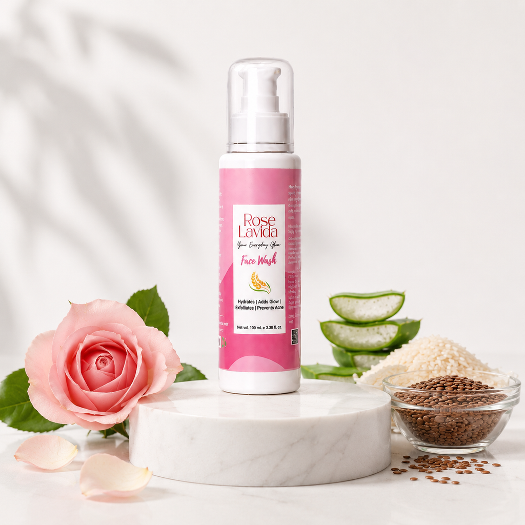 Ayurvedic Rice Aloe Radiance Cleanser | Gentle & Non-drying | For All Skin Types | Women & Men, 100 ml