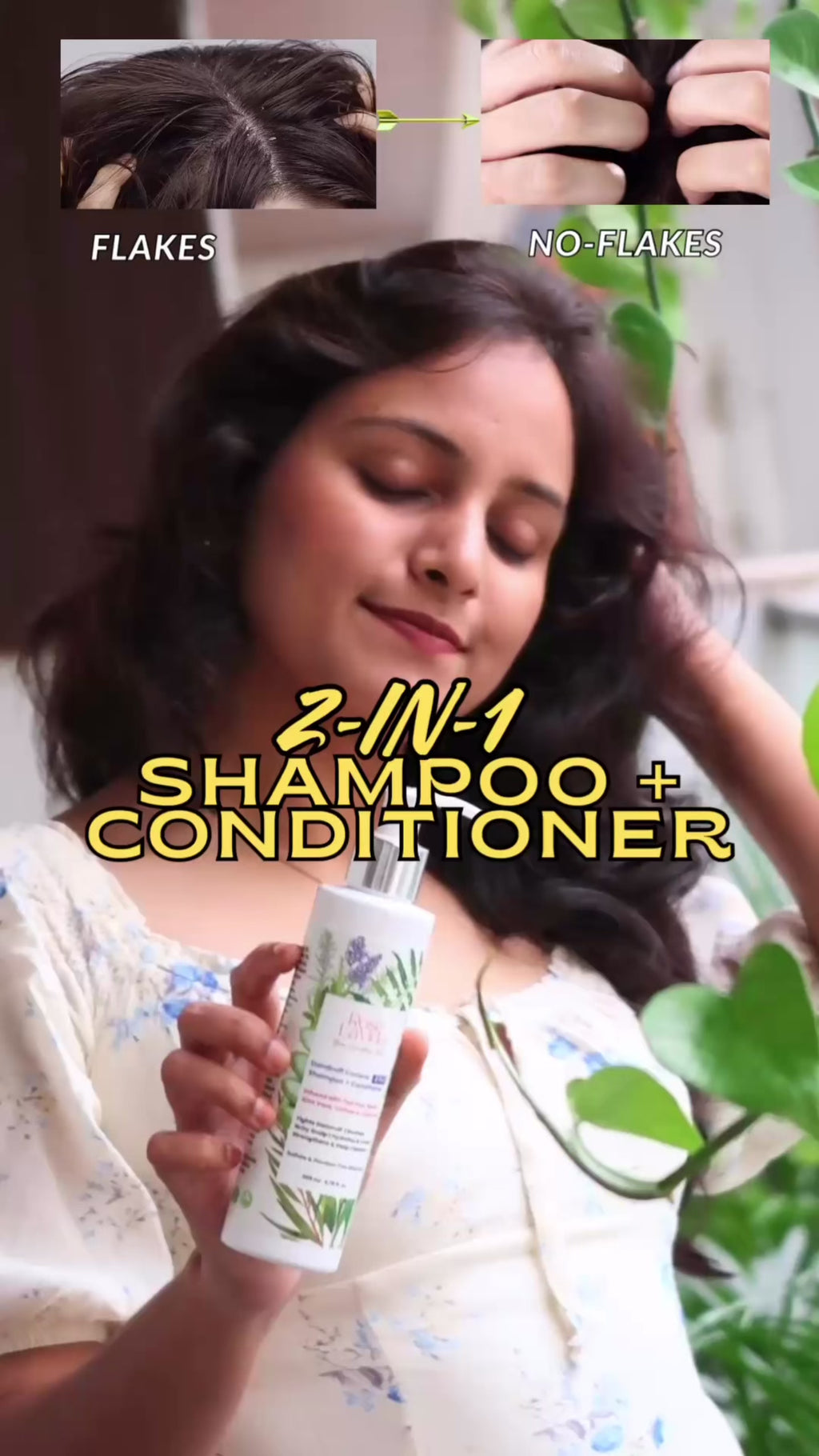 Tea tree Flake Free 2 in 1 Shampoo + Conditoner For Dandruff Control | For All Hair types | Women & Men, 200 ml